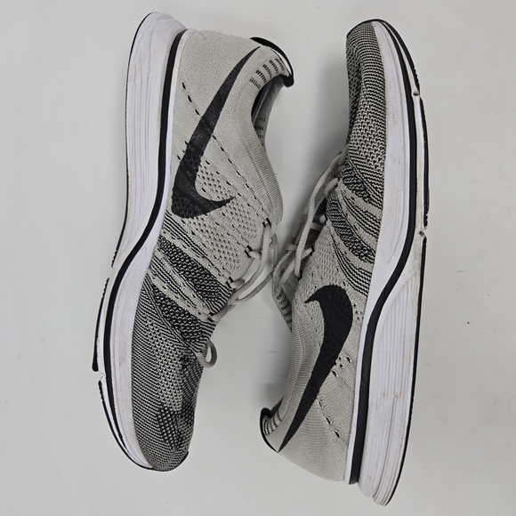 2017 MEN NIKE AIR FLYKNIT TRAINER PALE GREY BLACK MEN\'S 9.5 AH8396-001